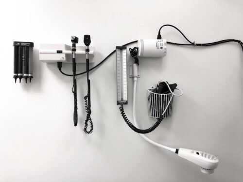 medical equipment on walls